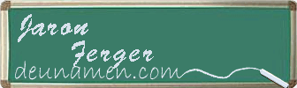 Jaron Ferger Visitenkarte